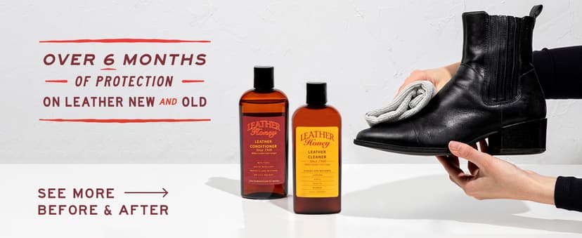 Leather Honey Complete Leather Care Kit: Cleaner, Conditioner, 2 Cloths. Non-Toxic Leather Care Made in The USA Since 1968. Restore Couches, Car Seats & Interior, Jackets, Shoes & Bags. for Any Color