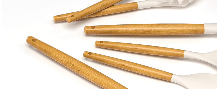 Umite Chef Kitchen Cooking Utensils Set, 33 pcs Non-Stick Silicone Cooking Kitchen Utensils Spatula Set with Holder, Wooden Handle Silicone Kitchen Gadgets Utensil Set (Khaki)