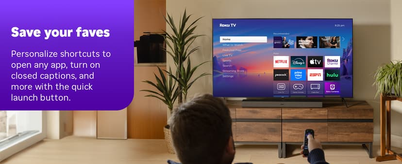 Roku Smart TV 2025 – 50-Inch Select Series, 4K HDR TV – RokuTV with Enhanced Voice Remote – Flat Screen LED Television with Wi-Fi for Streaming Live Local News, Sports, Family Entertainment