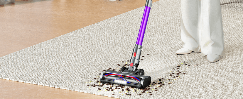 Cordless Vacuum Cleaner,Upgraded 550W 45KPA 60Mins Vacuum Cleaners for Home,Self-Standing Stick Vacuum with LED Display,8 in 1 Lightweight Anti-tangle Wireless Vacuum for Pet Hair Carpet Hard Floors