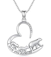 925 Sterling Silver Necklace Gifts for Women Crystal/Opal Jewelry Pendant Christmas Birthday Gift B0F3H4W55B