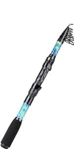 Sougayilang Telescopic Fishing Rod - 24 Ton Carbon Fiber Ultralight Fishing Pole with CNC Reel Seat, Portable Retractable Handle, Stainless Steel Guides for Bass Salmon Trout Fishing