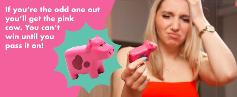 Herd Mentality: Udderly Funny Family Board Game | Easy & Fun for Big Groups of 4-20 Players | Includes 20 Extra Exclusive Questions