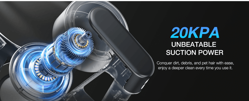 Maircle Cordless Stick Vacuum Cleaner for Home, Lightweight Rechargeable Vacuum with 55min Runtime, Powerful Suction, Green LED Headlight, 9-in-1 Pet Hair Carpet & Hardwood Floor Cleaner