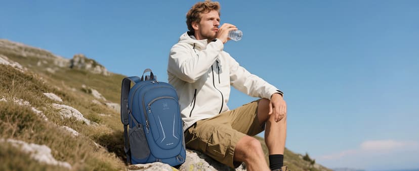 MIYCOO Backpack - Ultra Lightweight Packable Backpack for Travel Camping, 45L Hiking Back Pack Waterproof Foldable Daypack for Men Women Blue