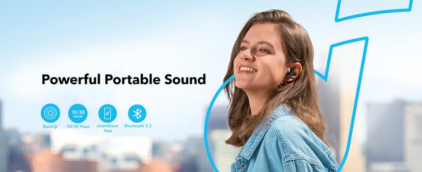 Soundcore by Anker P20i True Wireless Earbuds, 10mm Drivers with Big Bass, Bluetooth 5.3, 30H Long Playtime, Water-Resistant, 2 Mics for AI Clear Calls, 22 Preset EQs, Customization via App