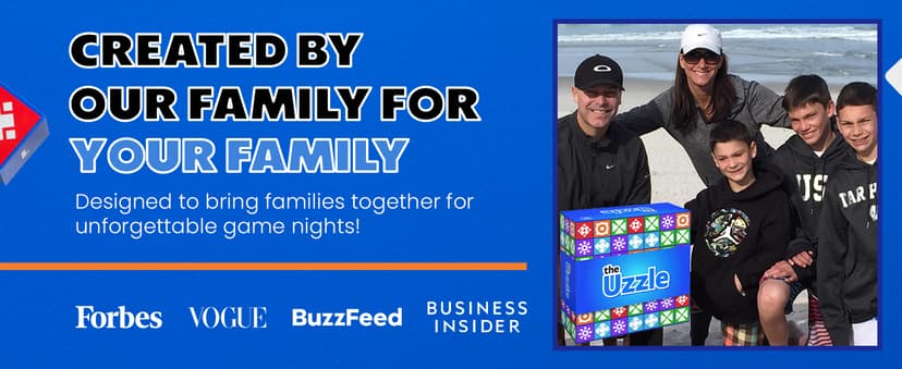The Uzzle 3.0 Board Game, Family Board Games for Children & Adults, Block Puzzle Games for Ages 4+