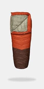 Kelty Cosmic Synthetic Fill 20 Degree Backpacking Sleeping Bag – Compression Straps, Stuff Sack Included
