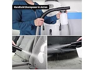 Prolux Professional Shop Blue Wall Mounted Garage Vac, Wet Dry Pick Up