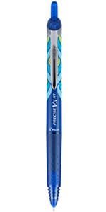 Pilot Precise V5 RT Refillable & Retractable Rollerball Pens, Extra Fine Point Pens 0.5 mm, Black, Pack of 2 - Ideal for School, Journaling & Office Writing