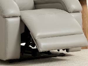 Watson & Whitely Genuine Leather Power Recliner Chairs for Adults, Wall Hugger RV Recliner with Power Headrest & Charging Ports, Electric Recliner Sofa Chair for Living Room, Grey