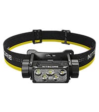 Nitecore HC65 UHE Headlamp, 2000 Lumen Max Heavy Duty Metal, USB-C Rechargeable with White, Red, and Reading Lights for Camping, Hiking, Hunting, and Industrial Works (Black)