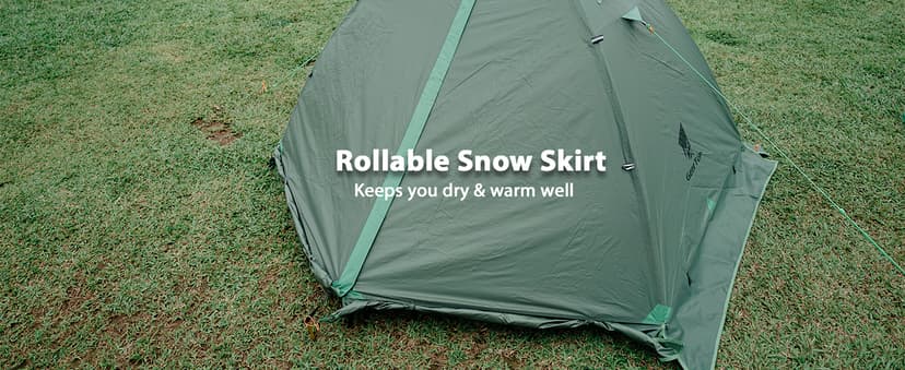 GEERTOP Ultralight 2 Person Backpacking Tent 4 Season Waterproof Camping Tent Double Layer Cold Weather Easy Set Up Tents for Family Camp, Hiking, Hunting Outdoor Mountaineering Travel