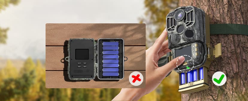 DEATTI Trail Camera 48MP 4K Game Camera with 8 Batteries 32GB SD Card,WiFi Bluetooth Connection,Trail Cameras with Night Vision Motion Activated Waterproof for Wildlife Deer Outdoor 0.1s Trigger Time