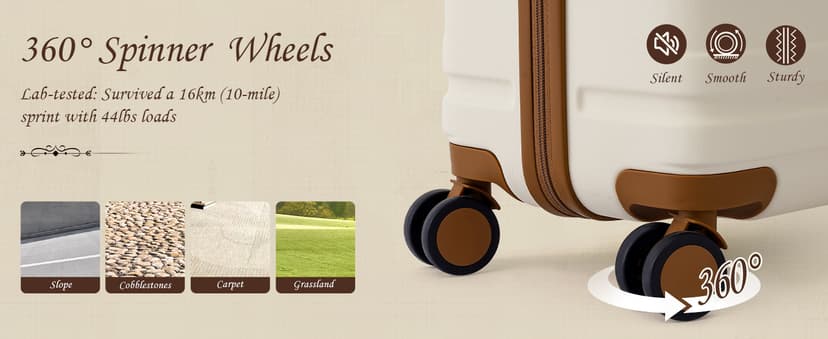 TAKUMI Luggage Sets 5 Piece Lightweight Carry On luggage with Duffel Bag ABS+PC Hardshell Suitcases with YKK zippers Double Spinner Wheels Travel Luggage with TSA Lock(GREY PINK, 5 PIECE SET)