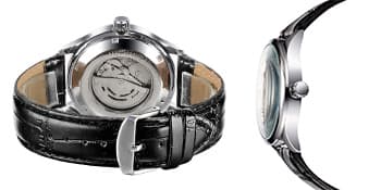 MASTOP Men's Classic Automatic Mechanical Day Calendar Luxury Leather Band Watch