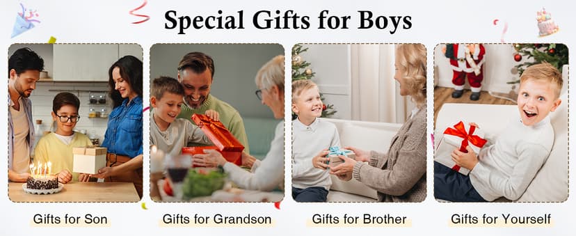 Sereney 9 10 11 12 13 15 16 18 21 30 40 50 60 Year Old Birthday Gifts for Him Boys, Handmade Triple Protection Bracelets as Adjustable National Boyfriend Day Bracelets for Boys Son Grandson Dad Man