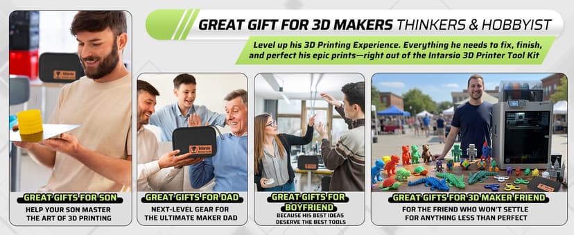 3D Printer Tools Kit, 34pcs 3D Printer Accessories for All FDM/SLA Printers Includes Nozzle Cleaning, Removal Scrapers, Finishing Tools, 5 Types of Files,Brushes, Wire Cutter, Engraving Knife