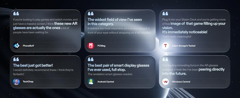 XREAL One Pro AR Glasses with X1 Chip, Native 3 DoF, X-Prism Optics, 3D Mode, 57°FOV 171" 120Hz FHD Display, XR Glasses for iPhone 17/16, Steam Deck, ROG, Mac, PC, Android & iOS M (IPD 57-66mm)