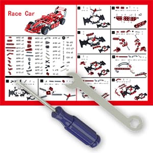 Lucky Doug Building Kit Model Car Set - STEM Project Building Toys for Kids Ages 8-12, Assembly Building Vehicle for Boys 8 9 10 11 Years Old