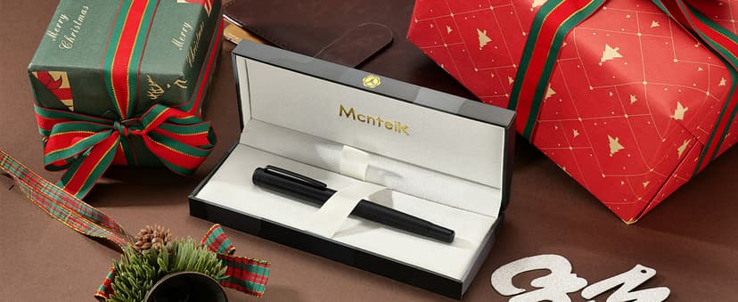Matte Black Forest Rollerball Pen, Luxury Pen with Schmidt Black Ink Refill, Fancy Pen Gift Set for Men & Women, Business Signature, Executive, Office, Nice Fancy Designer Pens