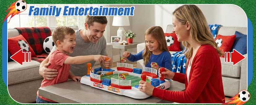 Including 4 mini Balls, Interactive Soccer Toy Indoor Home, Party Game for Football Lover, Birthday Gifts for Boys Girls SMILESSKIDDO Mini Foosball Table Toy Age 4-12, Soccer Board Games for Kids B0GFW5N5TD