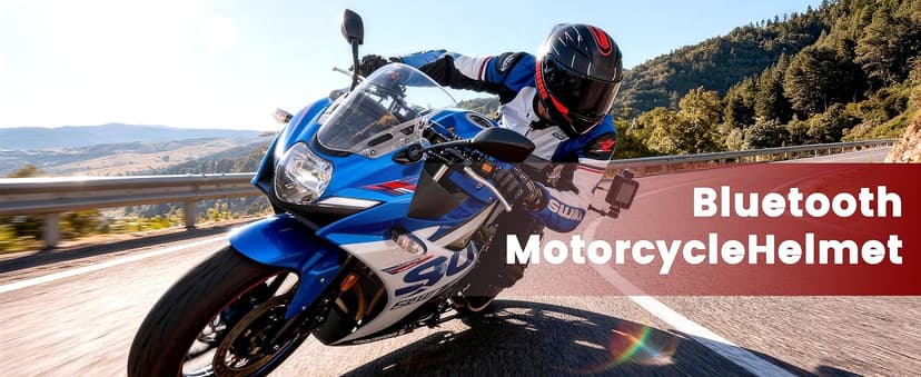 Bluetooth Motorcycle Helmet, Modular Motorcycle Helmet, DOT Approved Intercom System with Built-in Bluetooth