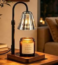 Candle Warmer Lamp with Timer Dimmer, Birthday Gifts for Mom Women Friend Sister, House Warming Gifts, Vintage Clear Wax Melt Warmer, Fall Decorations Office Apartment Dorm Room Home Decor