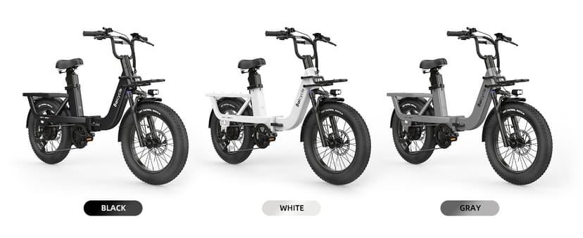 Upgraded Electric Bikes for Adults with 750W/1500W Peak Motor 20" Fat Tire E Bike with 28 MPH 90 Miles Max Range 48V Removable Battery EBike Electric Bicycle Commuter Ebikes