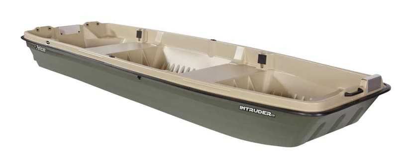 Pelican - Boat Intruder 12 - Jon Fishing Boat - 12 ft. - Great for Hunting/Fishing, Khaki/Beige