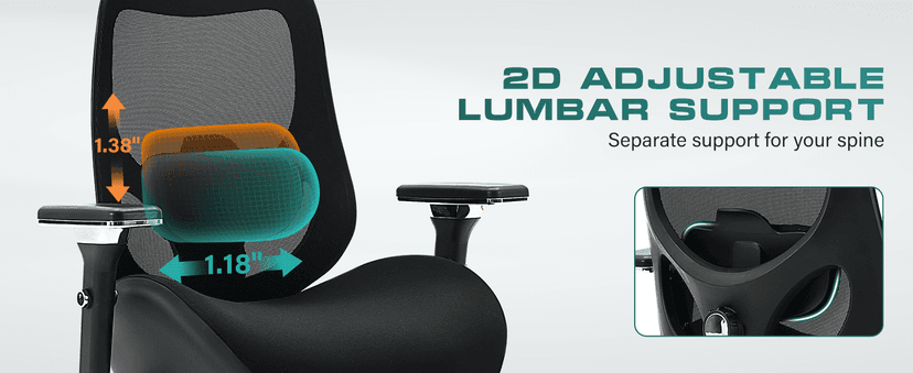 750lbs Big and Tall Office Chair with Wide Thick Seat Cushion for Heavy People Ergonomic Computer Mesh Desk Chairs with 4D Armrests, Adjustable Lumbar Support for Adults 8 Hours daliy Work