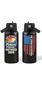 Happy Retirement Gifts for Coworker, Teachers, Nurse, Friends, Family - Every Sip Tastes Like It's Not My Problem Anymore Grifarny Retirement Gift for Woman 2026 - Retirement Tumbler Cup 20 oz B0GVDQD9N9