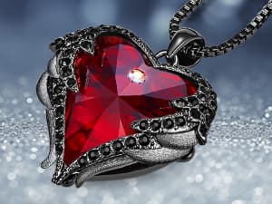 CDE Christmas Gifts for Women Angel Wings Necklace for Women with Birthstone, Love Heart Silver Tone/Gold Tone Pendant, Ideal Anniversary or Birthday Jewelry Gifts for Wife Girlfriend Her