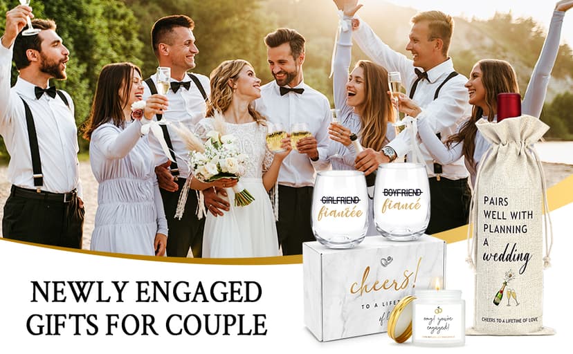 Engagement Gifts for Couples Women Newly Engaged Gift for Her Fiance Gifts for Women Unique Engagement Decorations Just Engaged Present Ideas for Her Him Bride Men Future Mr and Mrs Best Friend