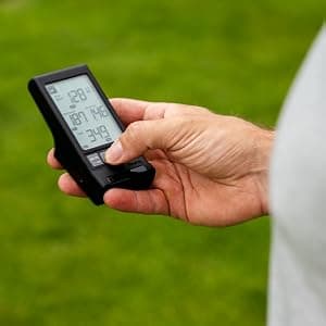 HS 130-A Portable Golf Launch Monitor | Doppler Radar Measures Club & Ball Speed, Smash Factor, Total & Carry Distance | Tracks Swing Speed Training Aids