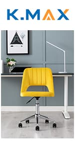Kmax Orange Accent Chair Velvet Wingback Chair with Pillow Nail-Head Channel Tufted Oversized Club Chair for Living Room Bedroom Guest Room