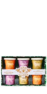 Thoughtfully Pets, Blue Dog Birthday Cookie Gift Set, Hand Decorated Crunchy Dog Treats in Bone Shapes, Great for Birthdays, Set of 8