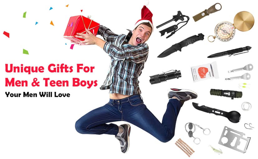 Gifts for Men Dad Christmas Husband Teenage Boy, Survival Kit 28 in 1, Survival Gear Tool Emergency Tactical Equipment Supplies Kits for Families Outdoors Camping Hiking Adventures B09DPFD2DP
