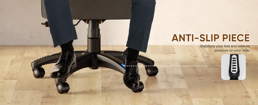 GABRYLLY Ergonomic Office Chair, Big and Tall Mesh Chair with Adjustable Lumbar Support, 5D Arms & Wide Seat, 135° Recline Home Desk Computer Chairs for Work Gaming, Heavy Duty,400LBS - Black