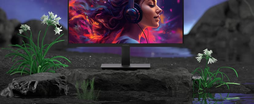 KOORUI Computer Monitor 22 Inch PC Gaming Full HD 1080P 100Hz VA Panel LCD Display with Adpitive sync (HDMI/VGA/VESA 100x100mm/Audio Out)