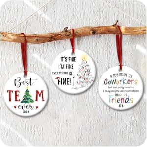 Neighbor Ceramic Ornaments Decor Christmas - Friendship Ornament Gift to Cherish Sincere Neighborhood- Neighbors Like You are Precious & Few