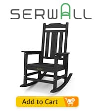 SERWALL Adirondack Chair with Cup Holders - Composite Adirondack Chairs Set of 2 HDPE Outdoor Chairs All Weather Use- Aruba