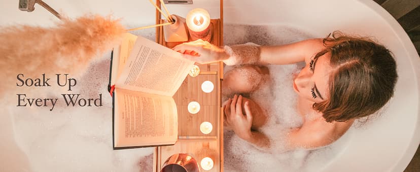 Bathtub Tray - Expandable Bamboo Bath Tray for Tub with Wine Glass Holder, Book & Tablet Stand - Wooden Bathtub Caddy Tray Table for Bathroom Accessories, Spa Relaxation, Housewarming & Wedding Gift