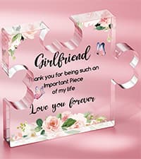 Best Friend Birthday Gifts, Friend Gifts for Long Distance, Friend Birthday Gifts for Women, Acrylic Puzzle Plaque Gifts for Friend on Mothers Day -2.8 * 3.3in