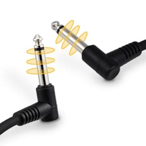 Donner 6 Inch Guitar Patch Cable Guitar Effect Pedal Cables Black 6 Pack