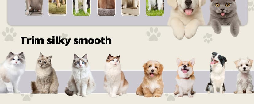 Dog Grooming Kit, Pet Grooming Vacuum with Pet Clipper Nail Grinder, Dog Hair Vacuum with 6 Pet Grooming Tools for Dogs Cats Shedding Grooming