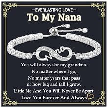 4MM Cubic Zirconia Tennis Bracelet, Infinity CZ Jewelry, Christmas, Mothers Day, Valentines Day, Birthday, Easter Mom Nana Grandma Aunt Mimi Gigi Grammy Granny Bracelet Gifts for Women B0GSZ6BKPH