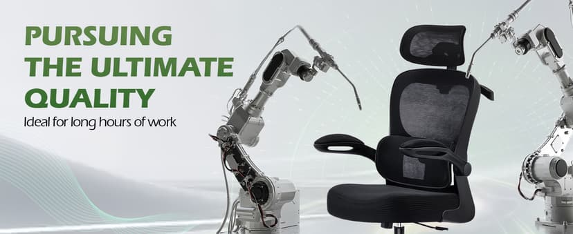 AreShark Office Chair Ergonomic Desk Chairs with Adjustable Lumbar Support& Headrest Hanger, High Back Breathable Mesh Chair with Wheels, Rolling Swivel Comfy Task Computer Chair for Home Work Gaming
