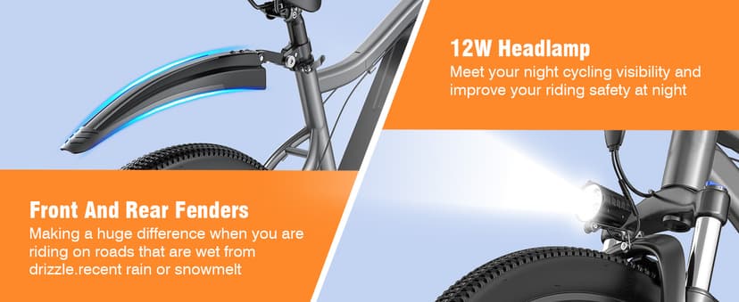 Electric Bike for Adults, 26" Commuter Ebikes with 7-Speed Gears, 25MPH Lightweight E Bike, 720W Peak Motor, 375Wh Removable Battery, 50 Miles Range, Electric Mountain Bicycle for All Terrain