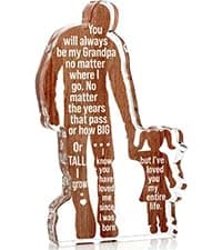 Christmas Best Grandpa Ever Gifts to My Great Grandpa Father's Day Grandparents Gifts Granddad Papa Plaque Sign Grandpa Gifts from Granddaughter Grandpa Birthday Fathers Day Idea Gifts B0DZ6WD7QJ